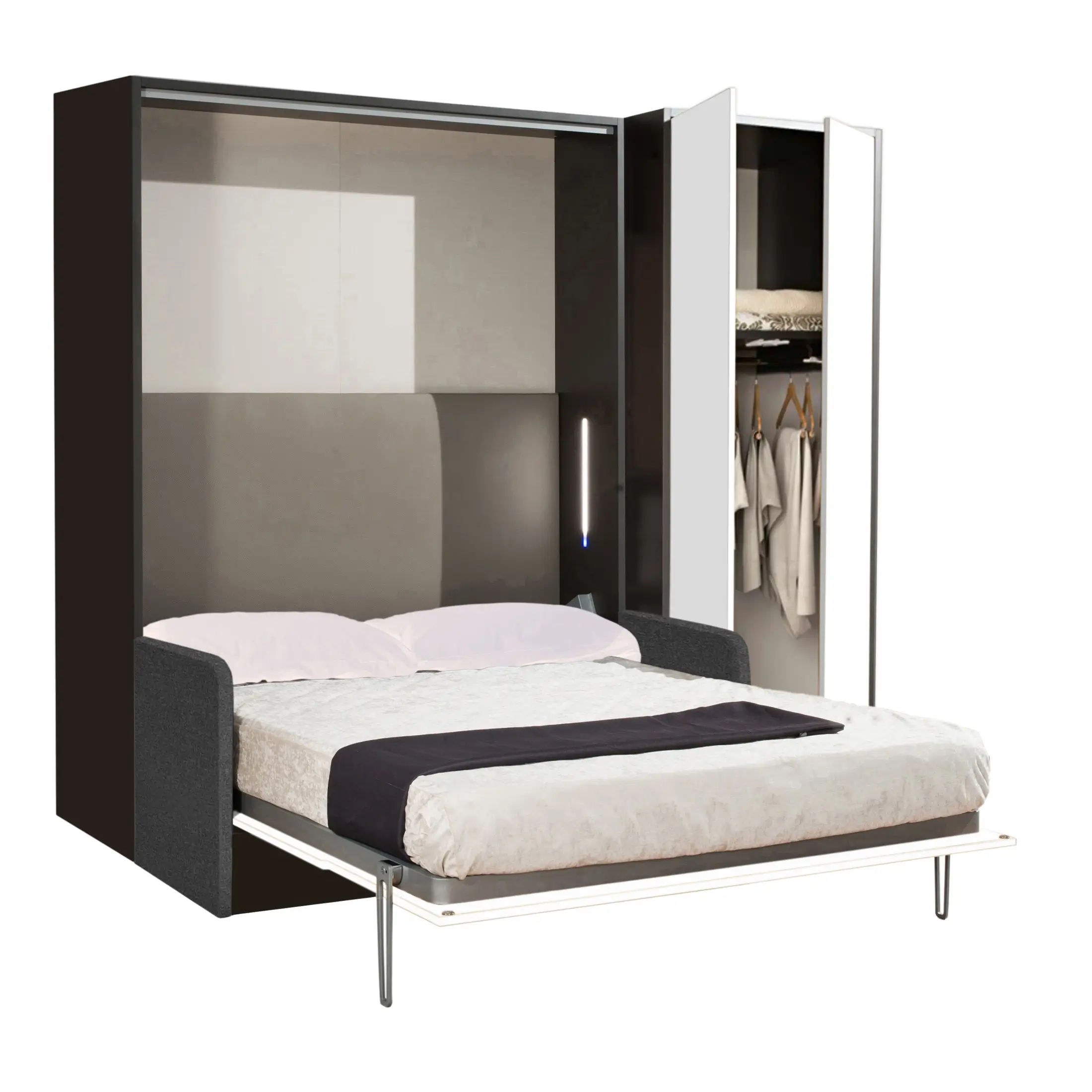 Letto a Scomparsa Verticale Singolo 90 - Set06S - immagine 8