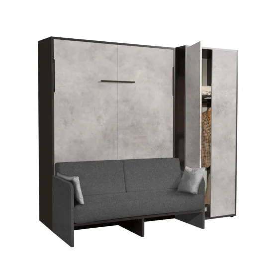 Letto a Scomparsa Verticale 1 Piazza 1/2 120 - Set06P