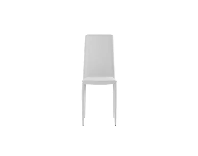 Sedia Soggiorno TEO Similpelle Bianco 4pz - immagine 2