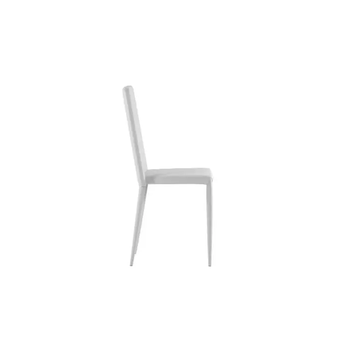 Sedia Soggiorno TEO Similpelle Bianco 4pz - immagine 3