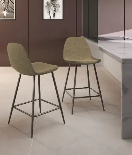 Sgabello Similpelle BRIGHI Tortora 2pz - immagine 5