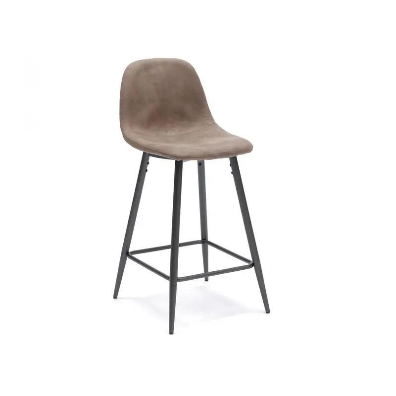 Sgabello BRIGHI Similpelle Tortora 2 pezzi Sgabello BRIGHI Similpelle Tortora 2 pezzi