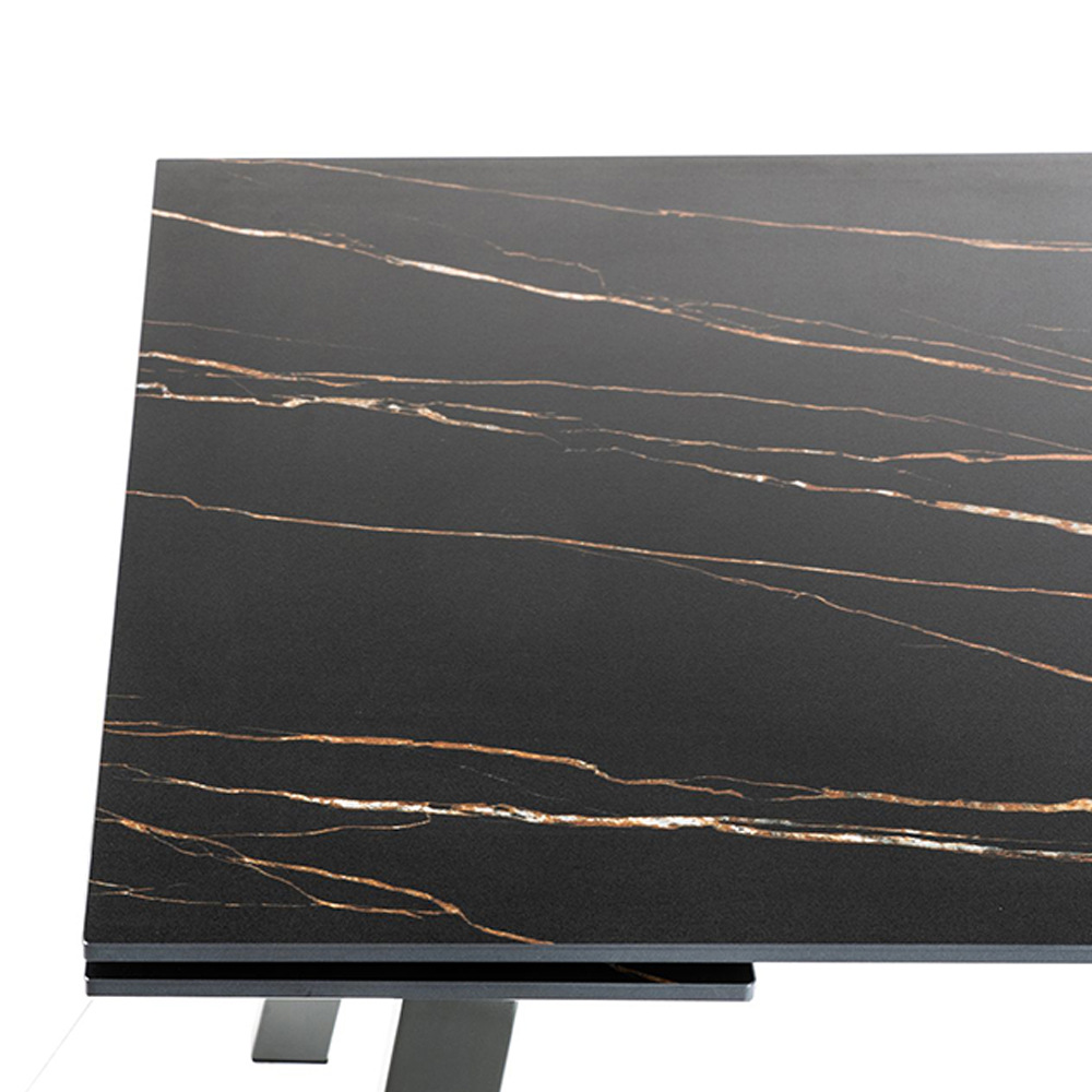 Tavolo Pranzo Cooper Allungabile Ceramica Nero 140-200cm - immagine 5