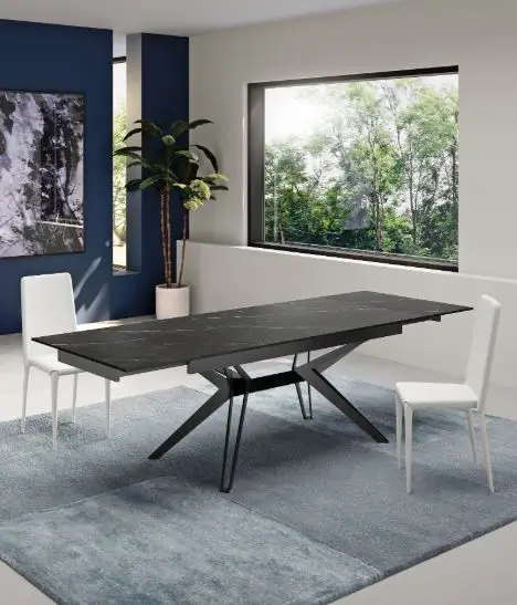 Sedia Soggiorno TEO Similpelle Bianco 4pz - immagine 4