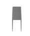 Sedia Soggiorno TEO Similpelle Grigio Chiaro 4pz - immagine 4