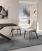 Sedia Pranzo GRETA Tessuto Beige 4pz - immagine 5