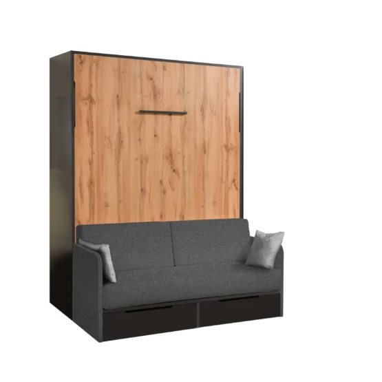 Letto a Scomparsa Una Piazza e Mezza 120 Bianco - Set16P