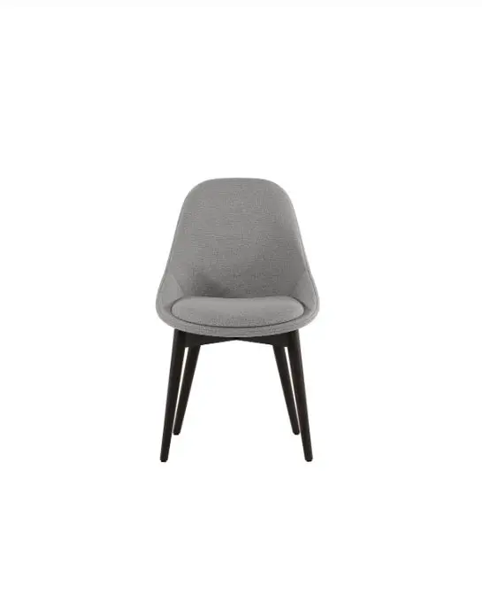 Sedia Pranzo ASTRY Tessuto grigio chiaro 4pz - immagine 2