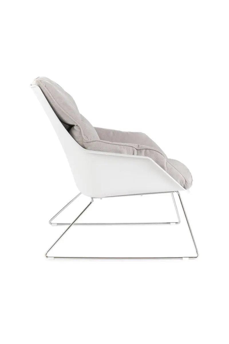 Poltrona Linea Tessuto Grigio Chiaro - immagine 3