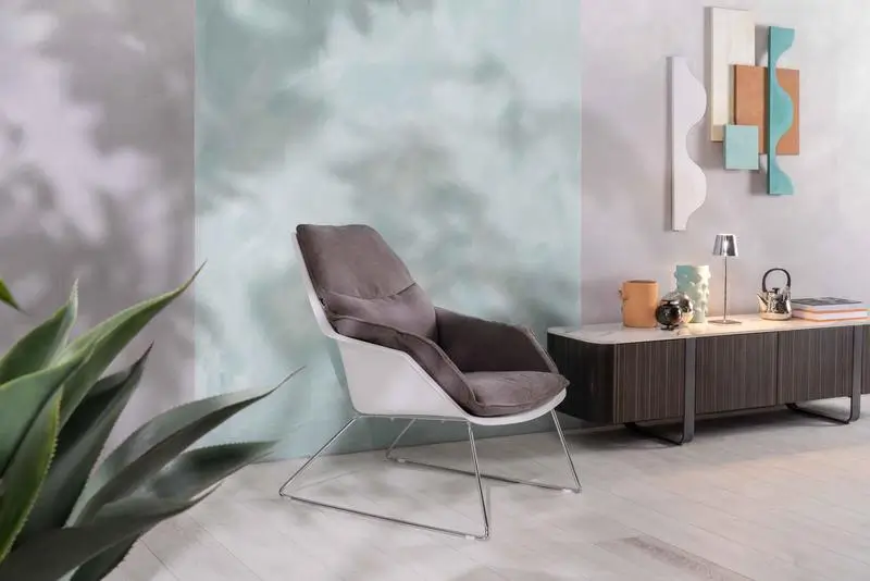 Poltrona Linea-B Tessuto Grigio Scuro - immagine 2